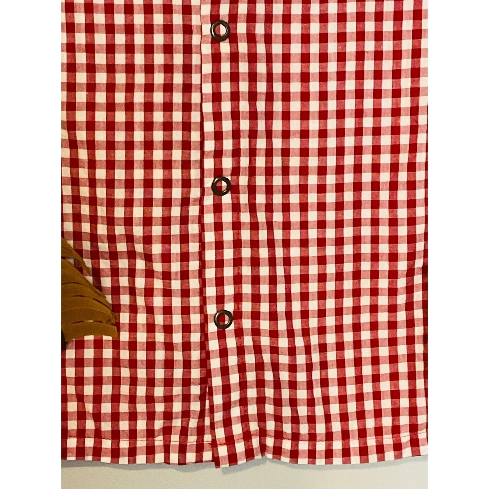 Gymboree cowboy gingham western shirt fringed Halloween costume boys girls 10 12
